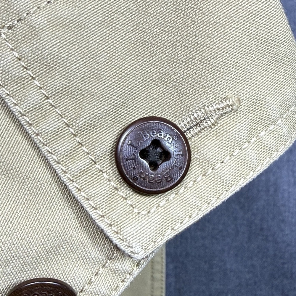 VINTAGE LL Bean Jacket Womens L Barn Chore Coat Corduroy Collar Rodeo Ranch USA - Picture 4 of 8